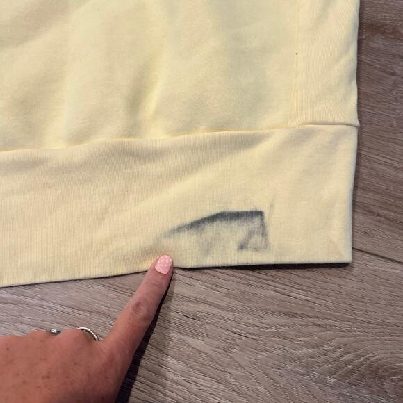 ADIDAS Men's Studio Lounge Fleece Hoodie Size 2XL In Almost Yellow - Picture 5 of 10